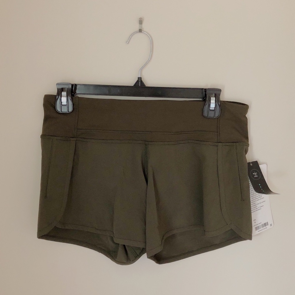 Army Green Lululemon Shorts